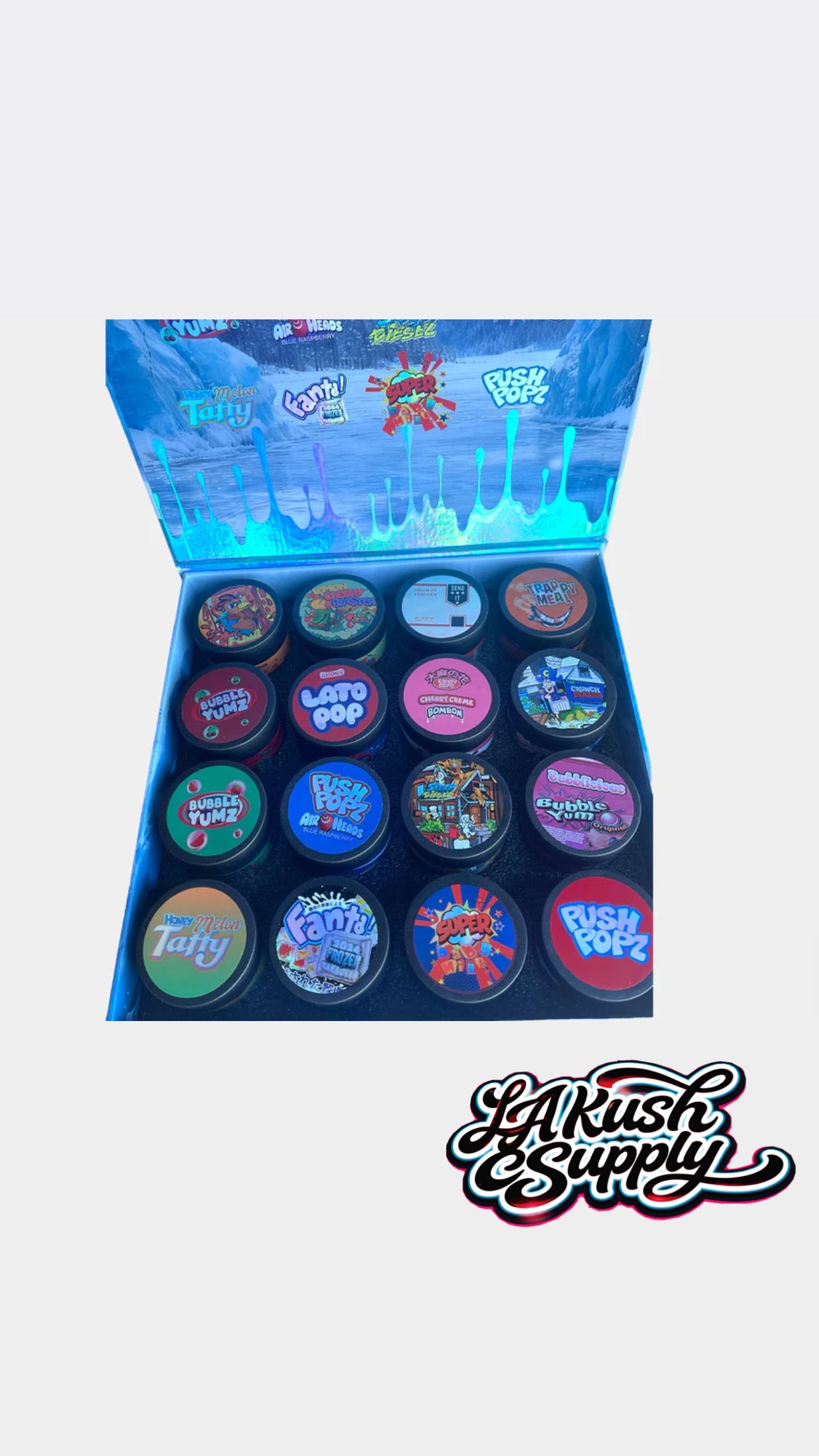 For Trappers Not Rappers Exotic Variety Pack - 16 Flavors - 3.5g Exotic Licensed Flower In Glass Jars